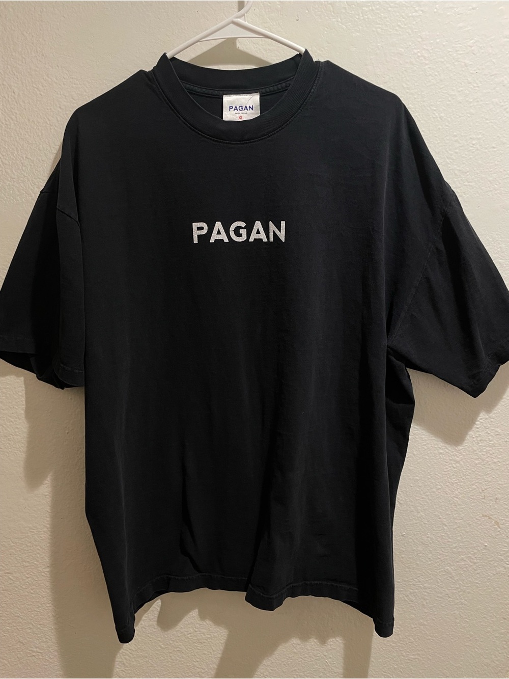 Paganomics "PAGAN" Logo Streetwear Graphic Tee Black XL